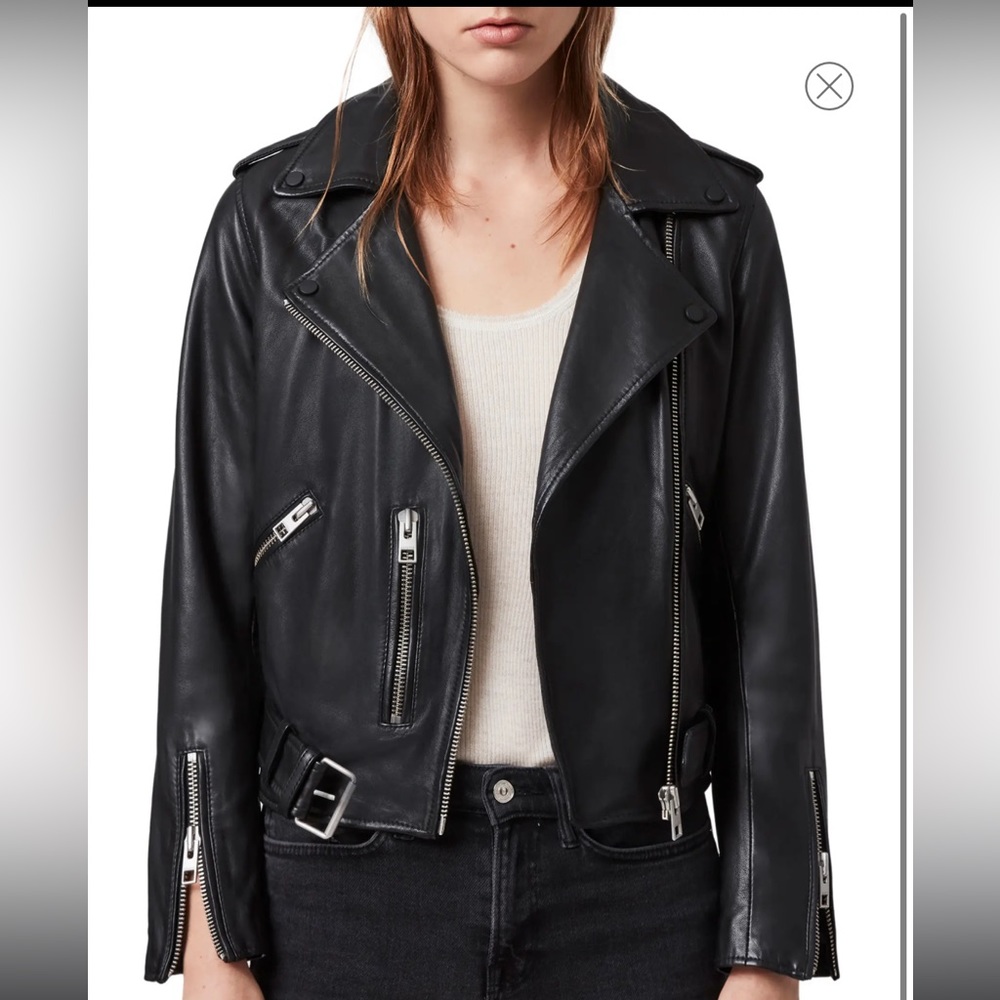 Allsaints Balfern Leather Biker Jacket